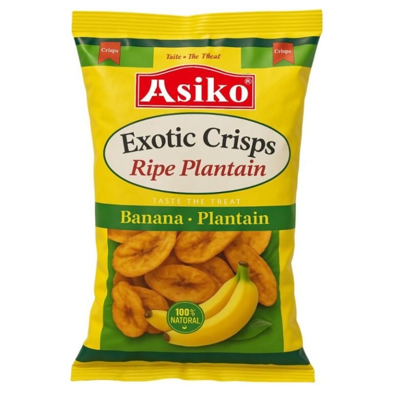 Asiko Plantain Chips Sweet Unsalted